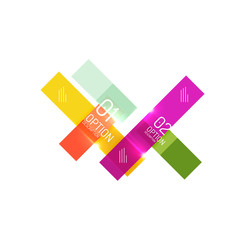 Vector business infographics, option select