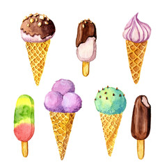 watercolor ice cream