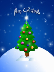 Merry Christmas greetings card