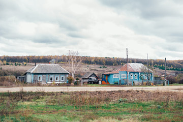 wooden house in the Russian village