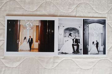 Wedding photo album 30x40. Dual pages of photo book elegance wed