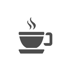 Coffee cup icon on a white background