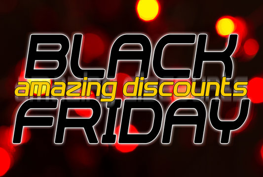 Fototapeta Black Friday - Amazing Discounts - City Lights