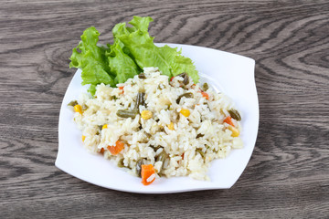 Rice with vegetables
