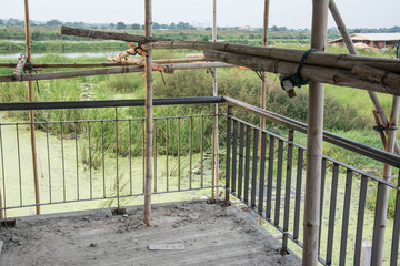 hand rail at constuction site