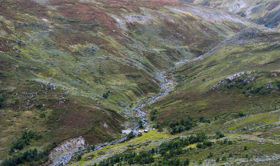 Mountain canyon landscape background