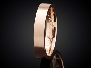 beautiful Golden ring isolated on black background