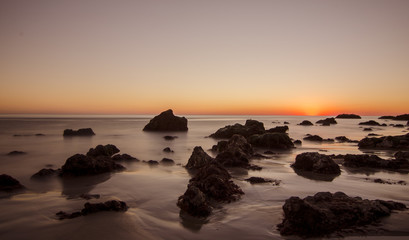 Sunset at beach