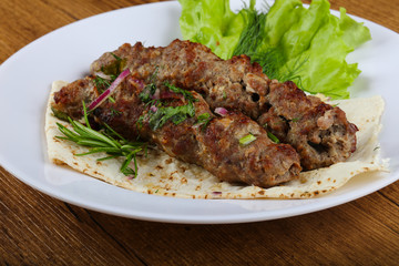 Lamb kebab