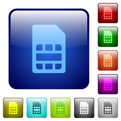 SIM card color square buttons