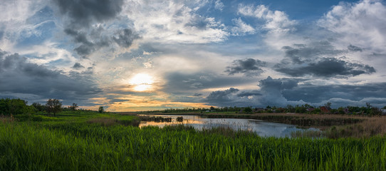 The vastness of the Russian steppe of mother earth