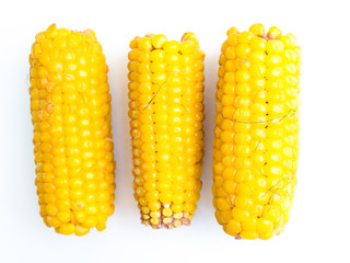 The yellow corn.