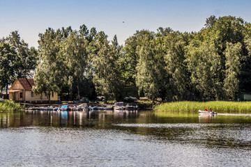 fishing base with boats