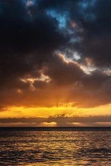 Naklejka premium sunrise november