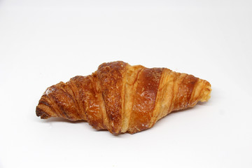 croissant isolé sur fond blanc boulangerie