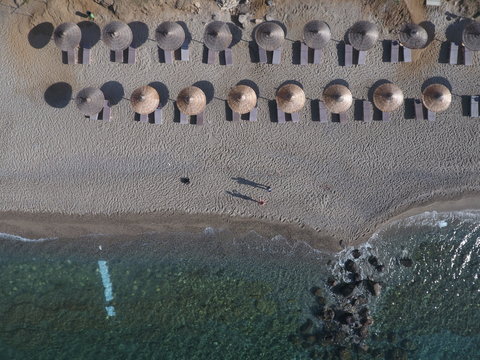 umbrelas on beach 