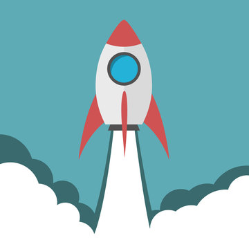 recommend clip art: Startup - Rocket launch
