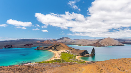 Amazing view in Bartolome Island in the Galapagos Islands, Ecuador - obrazy, fototapety, plakaty