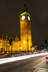 Obraz premium Big Ben in London bei Nacht