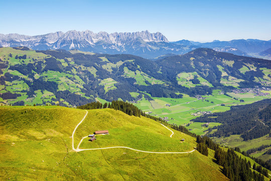 Beautiful Brixen Valley and Kitzbuhel Alps, Tirol, Austria