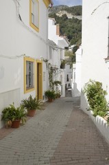 Fototapeta na wymiar Alley in Ojen, Andalusia, Spain