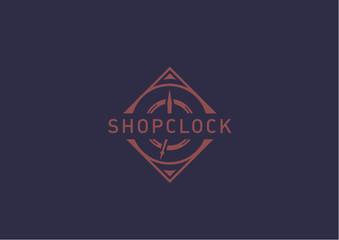 Creative abstract logo for store hours