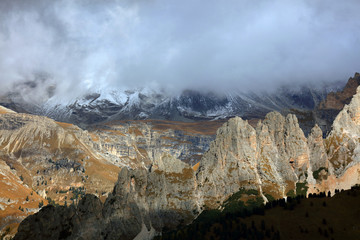Alpine landscaoe in the Dolomites, Italy, Europe