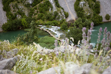 Kuda's bridge on Krupa river in Croatia