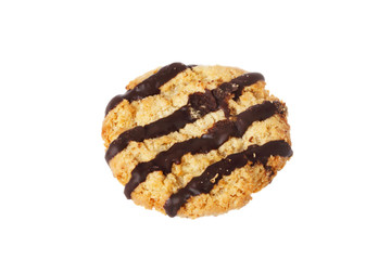 Oat cookie with stripes