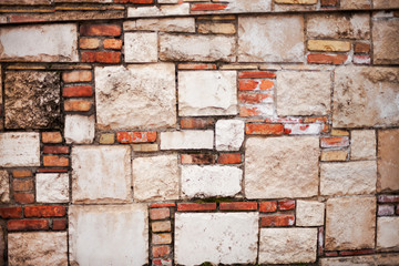 Wall from bricks