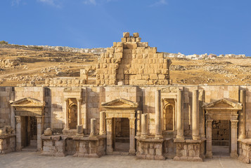 Obraz premium South theater, ancient roman city of Gerasa, modern Jerash, Jordan