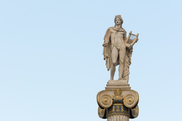 Apollo statue_left space