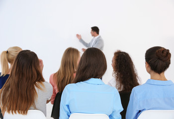 Fototapeta premium Group of people at business presentation