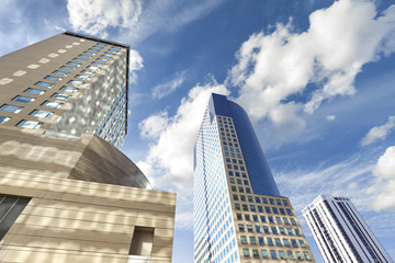 Fototapeta na wymiar Modern buildings in Denver downtown, Colorado, USA.