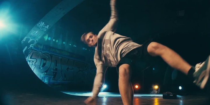 Break Dance Choreography Performance Slow Motion