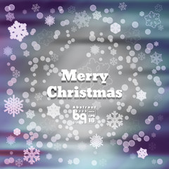 Abstract background snowflakes for design