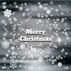 Abstract background snowflakes for design