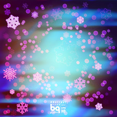 Abstract background snowflakes for design