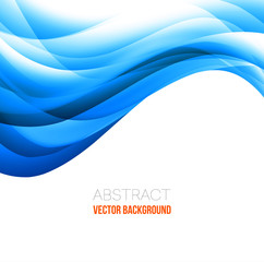 Abstract curved lines background. Template brochure design