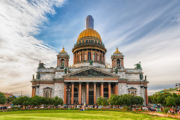 The iconic Saint Isaac's Cathedral in St. Petersburg, Russia