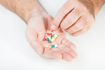 Man taking drugs