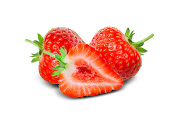 Strawberry isolated on white