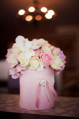 wedding decoration with flowers