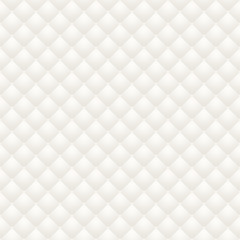 White leather upholstery raster seamless pattern, render. Can be used in web design and graphic design as a light monotone background, in 3D rendering.