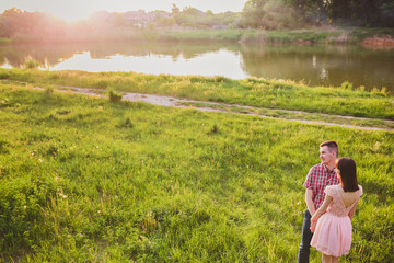 young couple in love