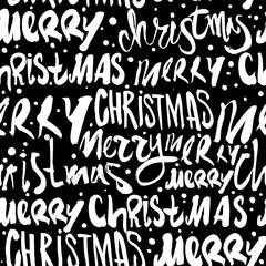 Seamless Merry Christmas pattern