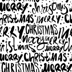 Seamless Merry Christmas pattern