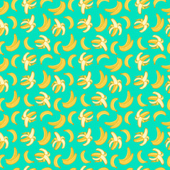 Fruits banana seamless patterns vector