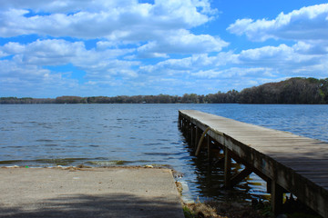 Fototapeta premium Dock at a Lake