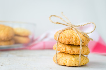 Homemade coconut cookies